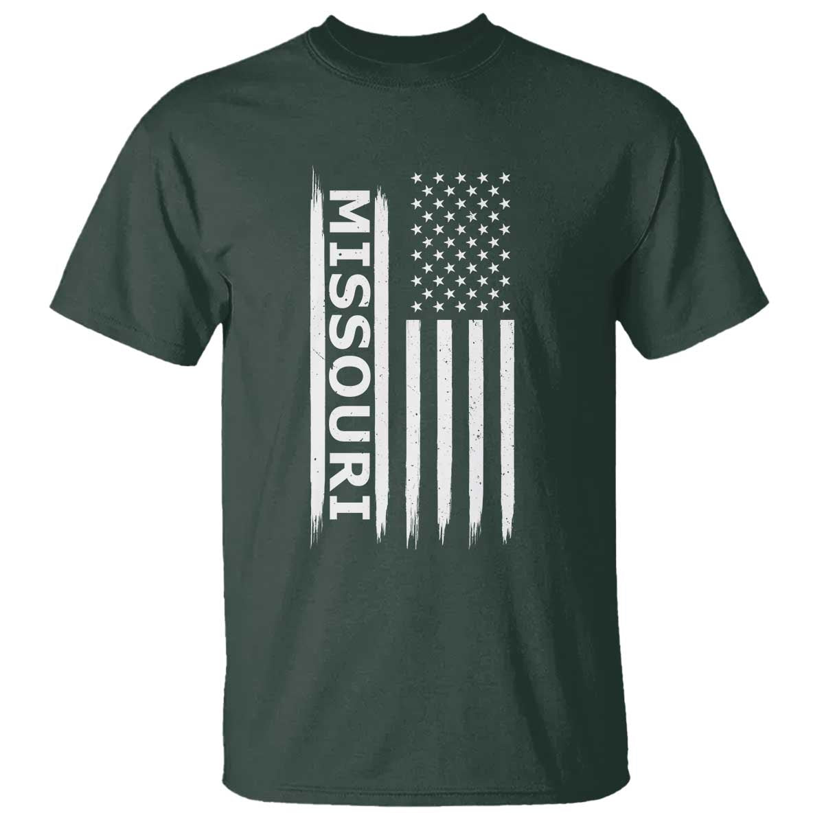USA Flag Missouri State Pride T Shirt Missourian Pride