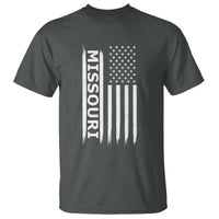 USA Flag Missouri State Pride T Shirt Missourian Pride