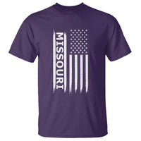 USA Flag Missouri State Pride T Shirt Missourian Pride