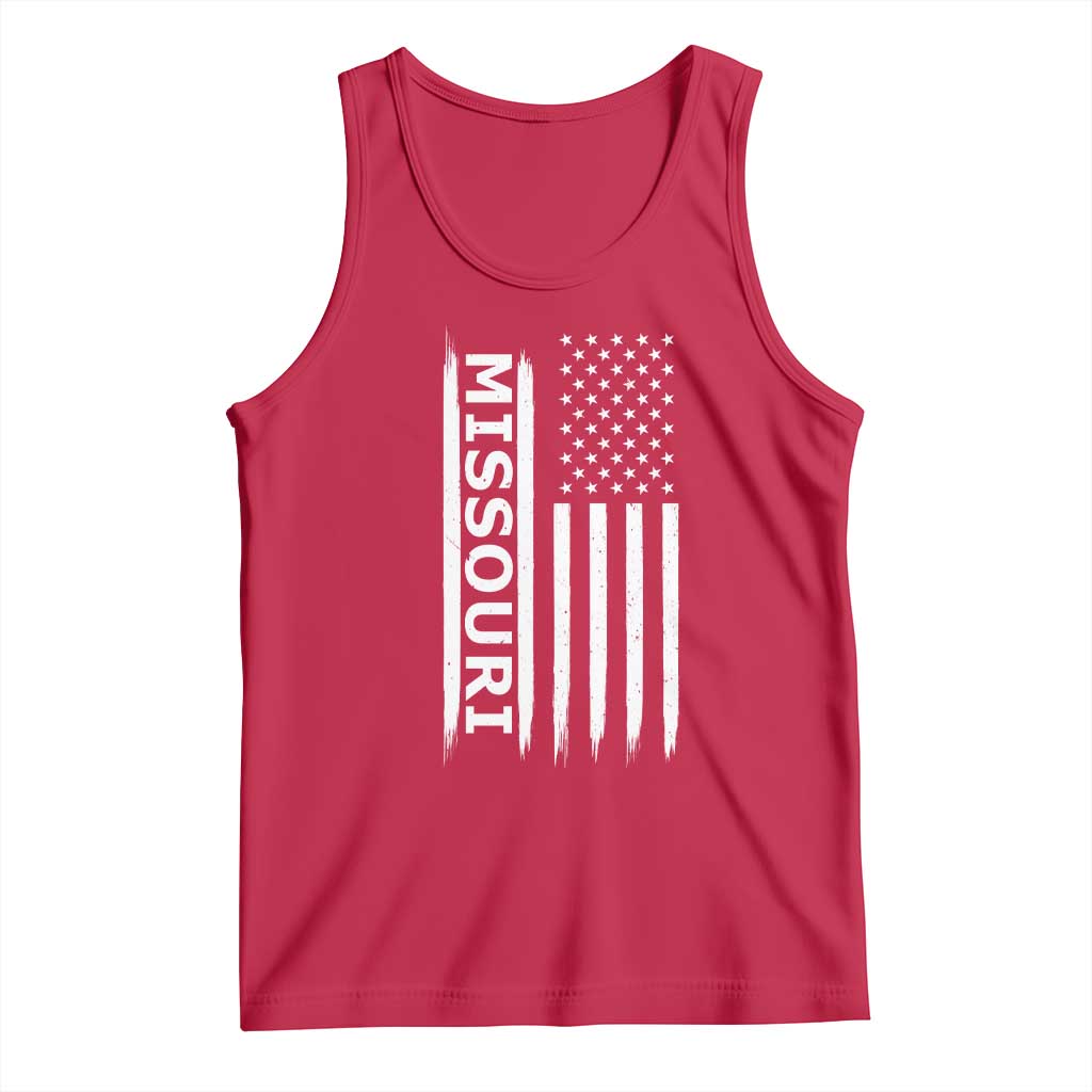 USA Flag Missouri State Pride Tank Top Missourian Pride