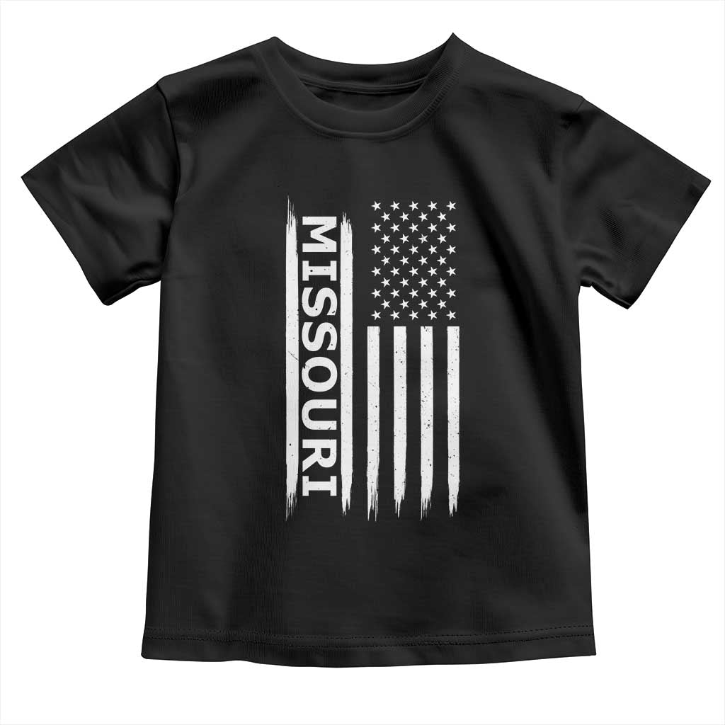 USA Flag Missouri State Pride Toddler T Shirt Missourian Pride