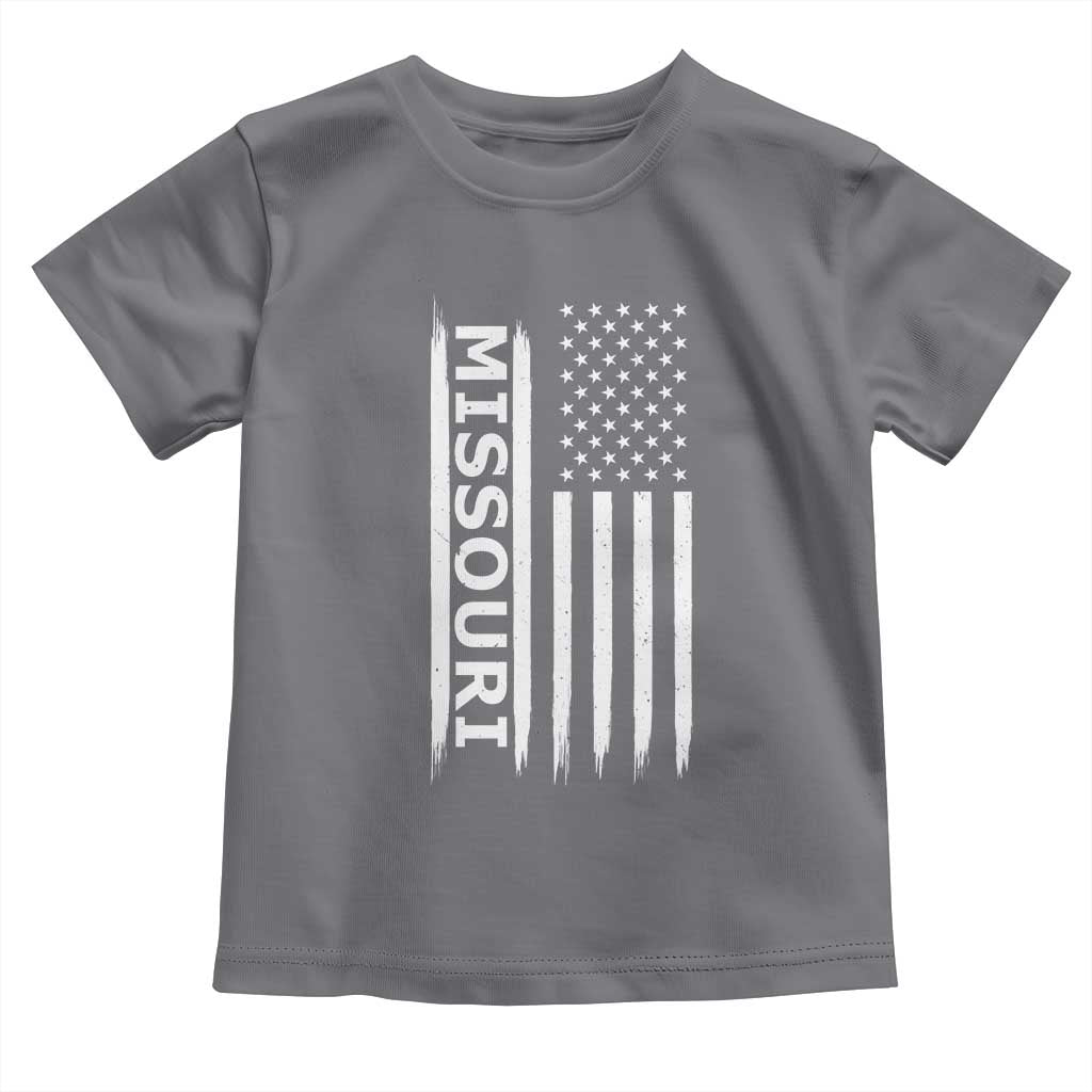 USA Flag Missouri State Pride Toddler T Shirt Missourian Pride