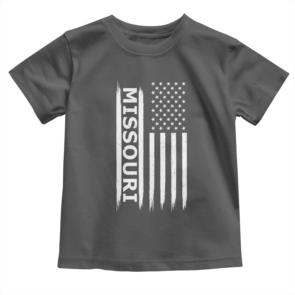 USA Flag Missouri State Pride Toddler T Shirt Missourian Pride