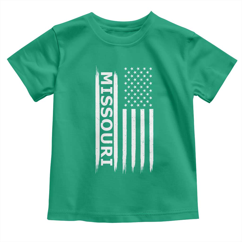 USA Flag Missouri State Pride Toddler T Shirt Missourian Pride