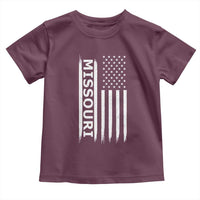 USA Flag Missouri State Pride Toddler T Shirt Missourian Pride
