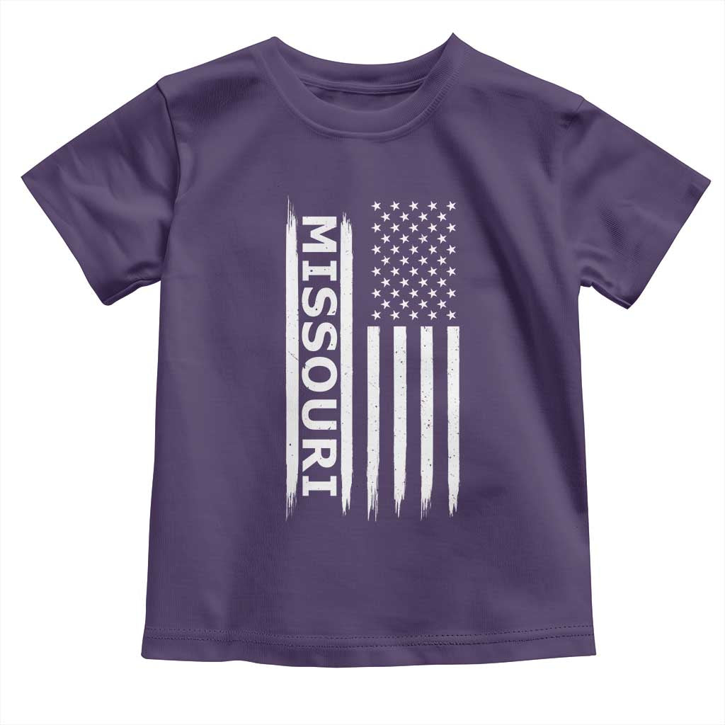 USA Flag Missouri State Pride Toddler T Shirt Missourian Pride