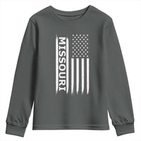 USA Flag Missouri State Pride Youth Sweatshirt Missourian Pride