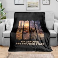 The Sooner State Pride Throw Blanket Gift for Oklahomans