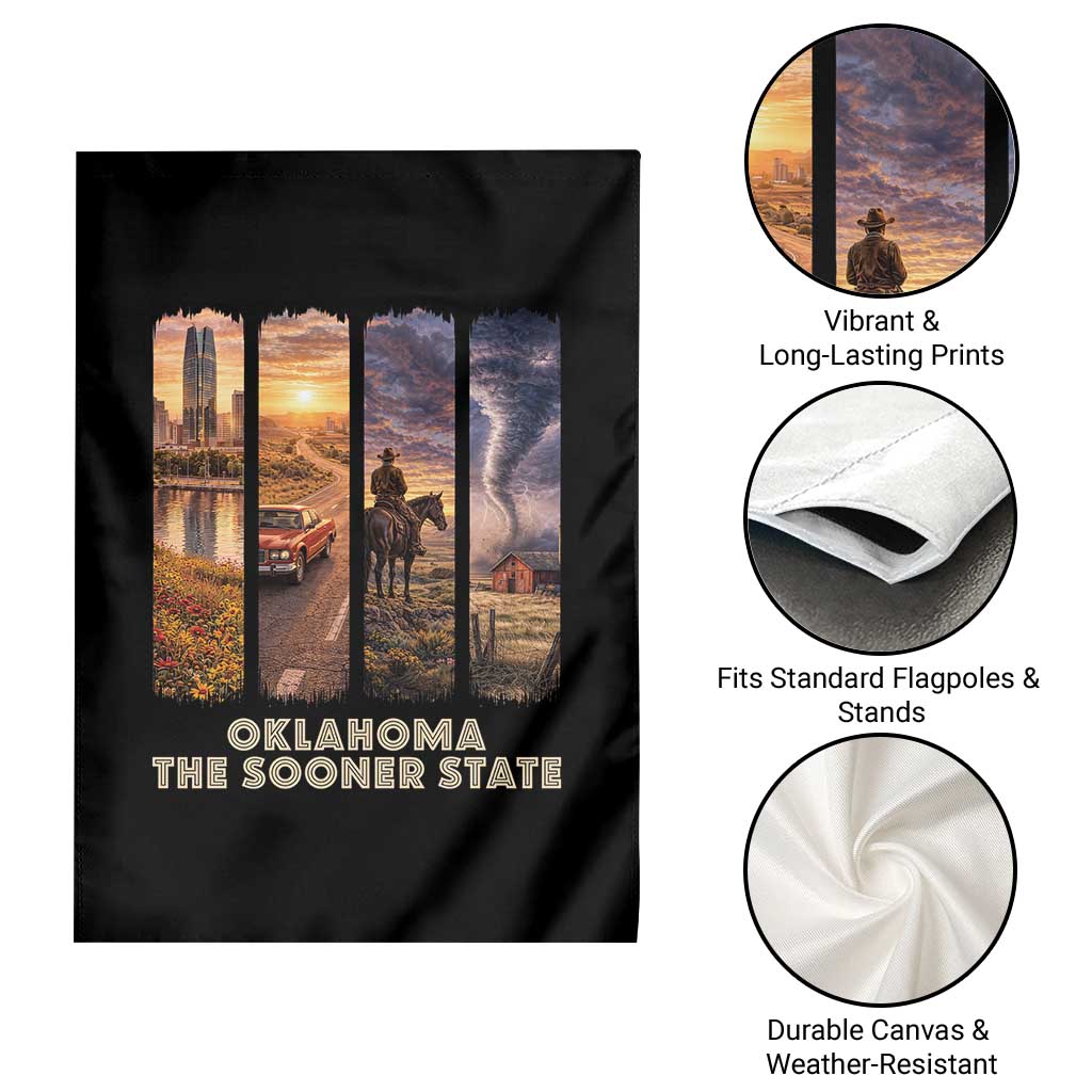 The Sooner State Pride Garden Flag Gift for Oklahomans