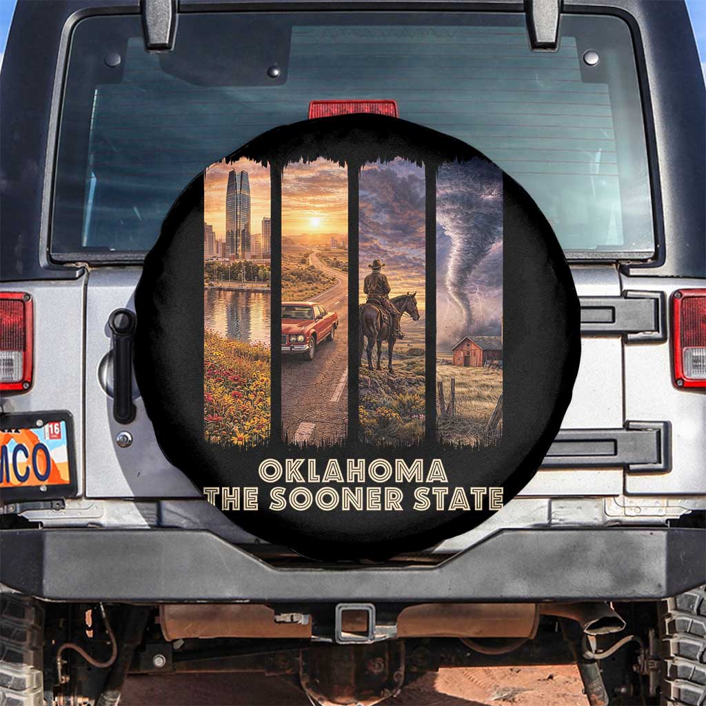 The Sooner State Pride Spare Tire Cover Gift for Oklahomans