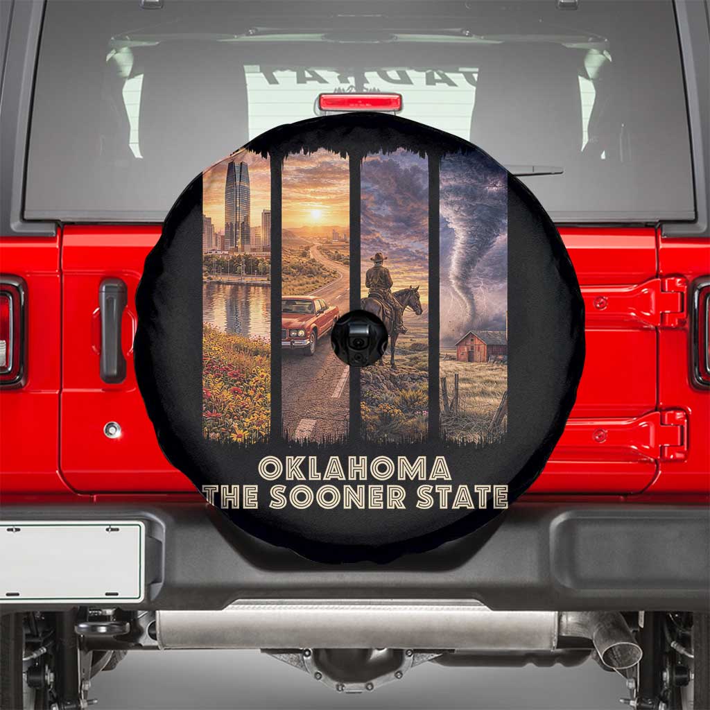 The Sooner State Pride Spare Tire Cover Gift for Oklahomans
