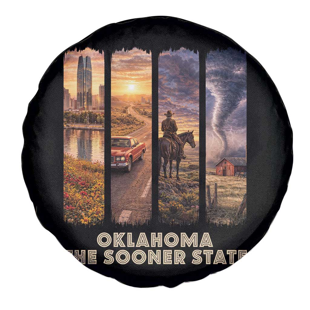 The Sooner State Pride Spare Tire Cover Gift for Oklahomans