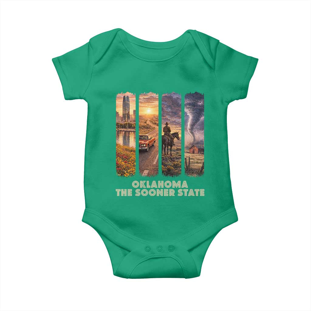 The Sooner State Pride Baby Onesie Gift for Oklahomans