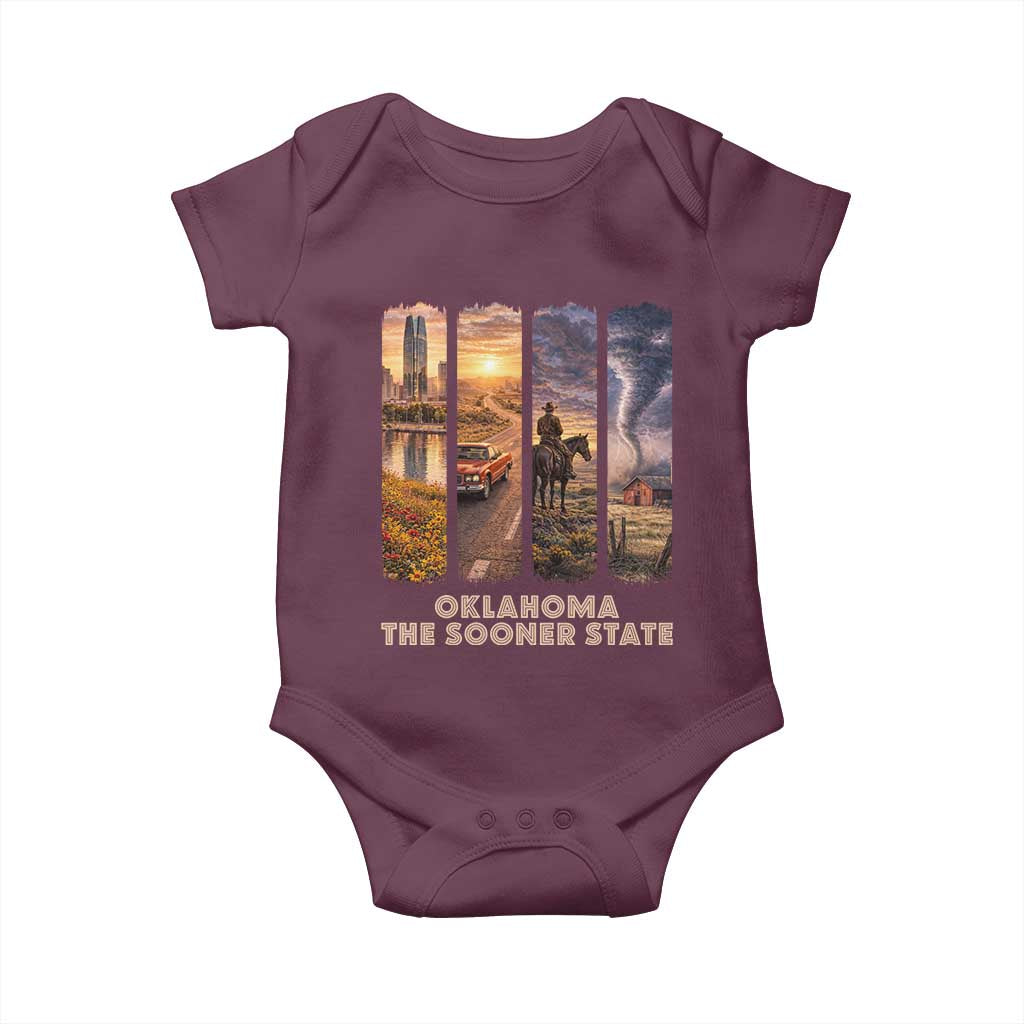 The Sooner State Pride Baby Onesie Gift for Oklahomans