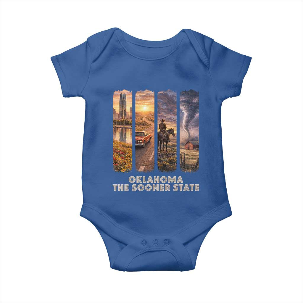 The Sooner State Pride Baby Onesie Gift for Oklahomans
