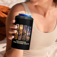 The Sooner State Pride 4 in 1 Can Cooler Tumbler Gift for Oklahomans