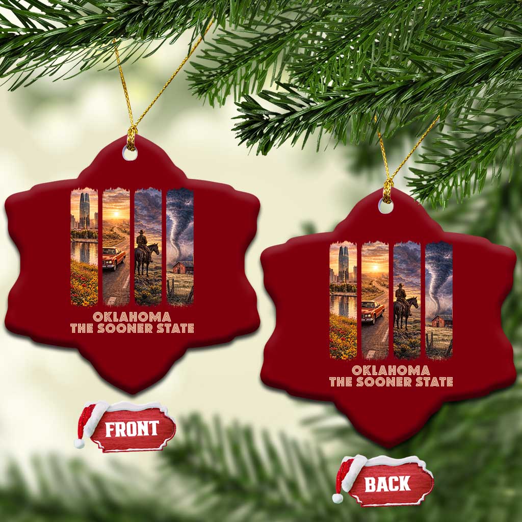 The Sooner State Pride Ceramic Ornament Gift for Oklahomans