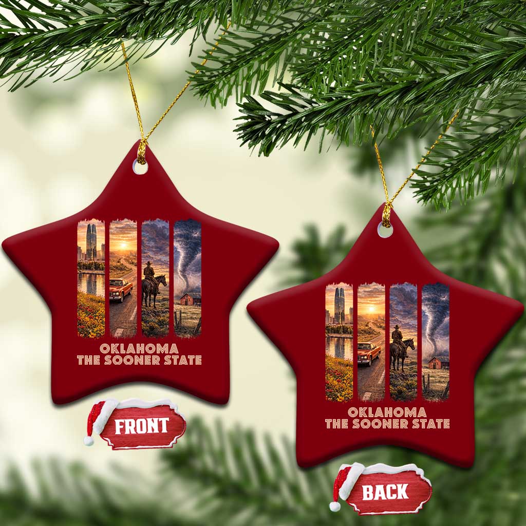 The Sooner State Pride Ceramic Ornament Gift for Oklahomans