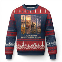 The Sooner State Pride Ugly Christmas Sweater Gift for Oklahomans