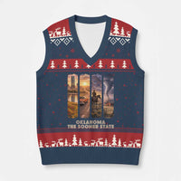 The Sooner State Pride V-Neck Knit Sweater Vest Gift for Oklahomans