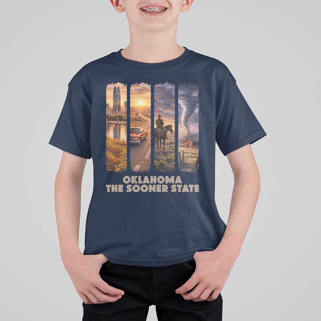 The Sooner State Pride T Shirt For Kid Gift for Oklahomans