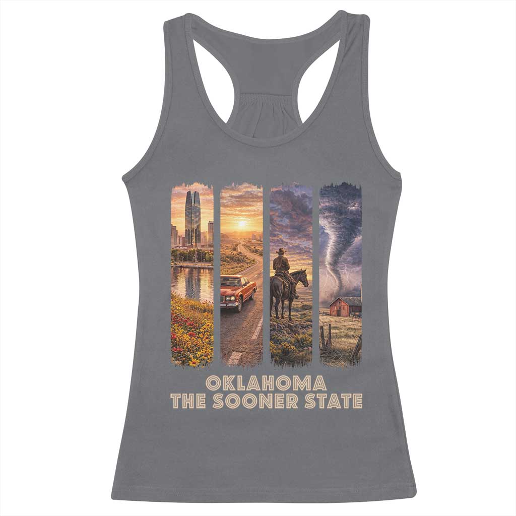The Sooner State Pride Racerback Tank Top Gift for Oklahomans