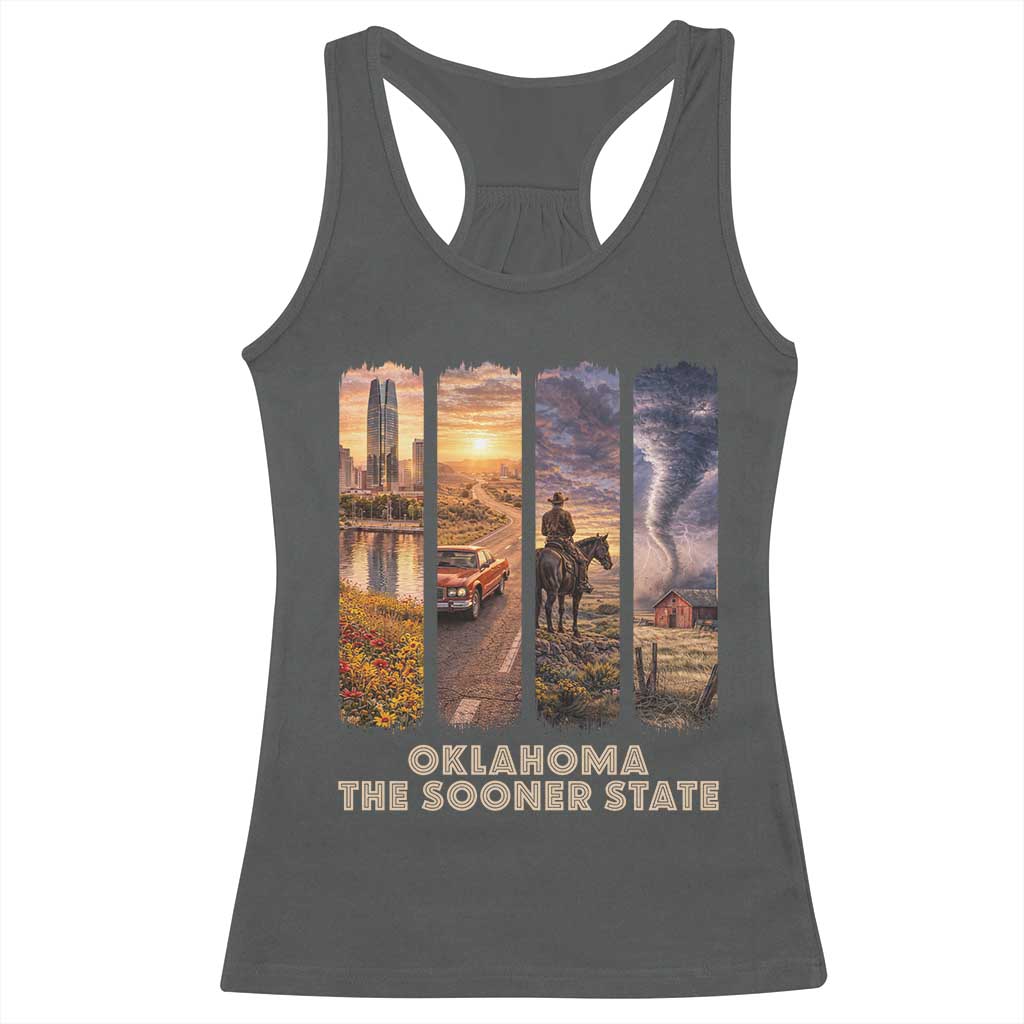 The Sooner State Pride Racerback Tank Top Gift for Oklahomans