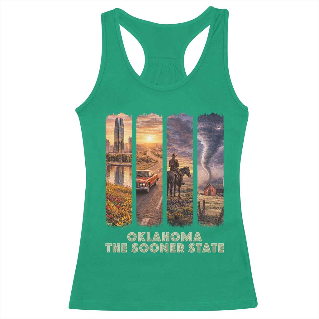The Sooner State Pride Racerback Tank Top Gift for Oklahomans