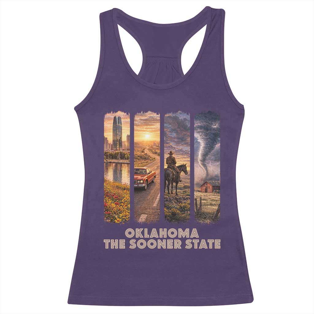 The Sooner State Pride Racerback Tank Top Gift for Oklahomans