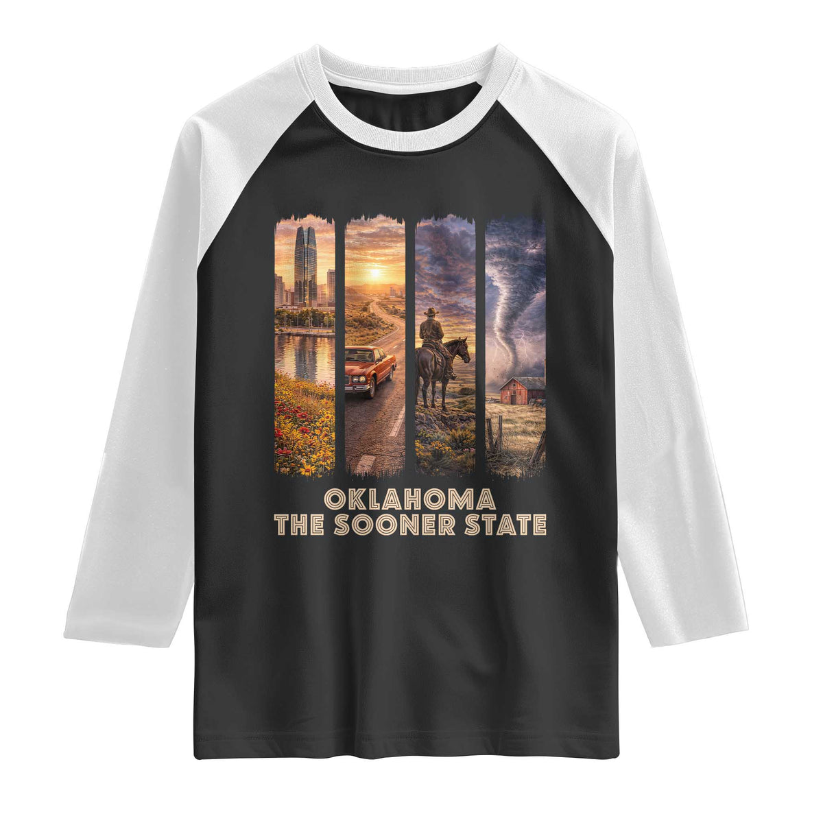 The Sooner State Pride Raglan Shirt Gift for Oklahomans