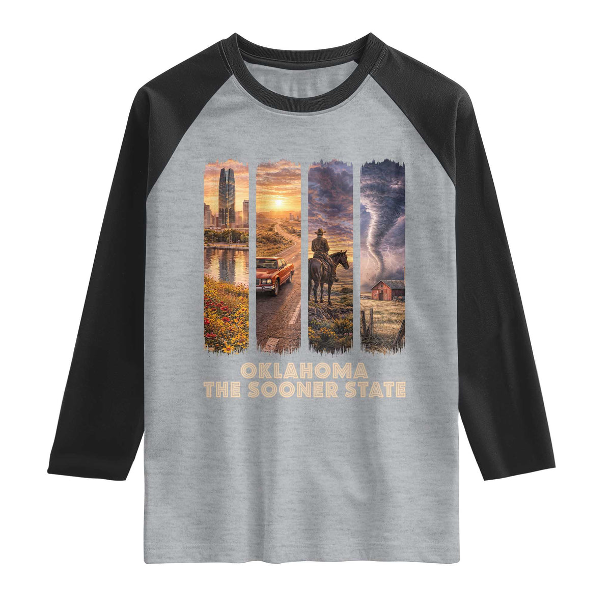 The Sooner State Pride Raglan Shirt Gift for Oklahomans