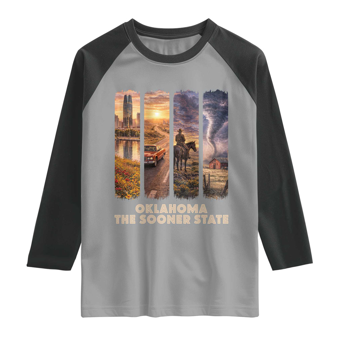 The Sooner State Pride Raglan Shirt Gift for Oklahomans