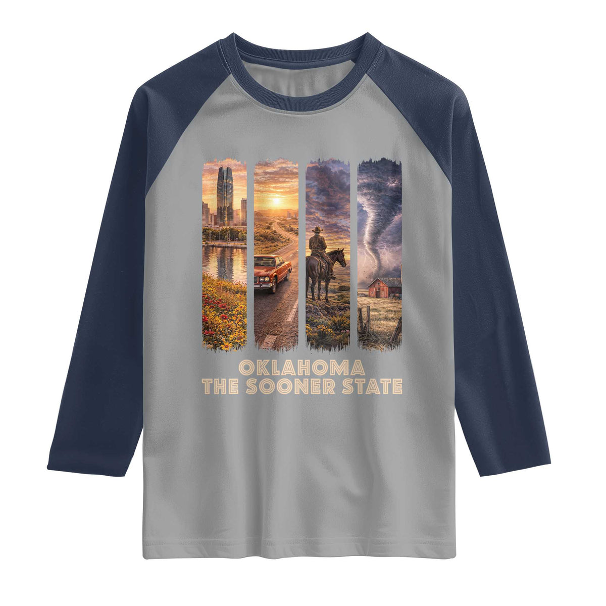 The Sooner State Pride Raglan Shirt Gift for Oklahomans