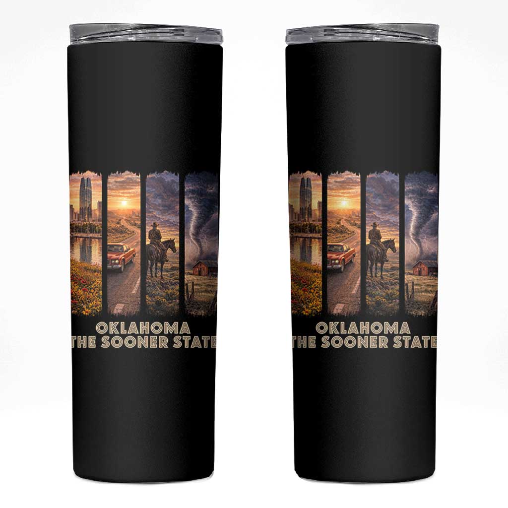 The Sooner State Pride Skinny Tumbler Gift for Oklahomans