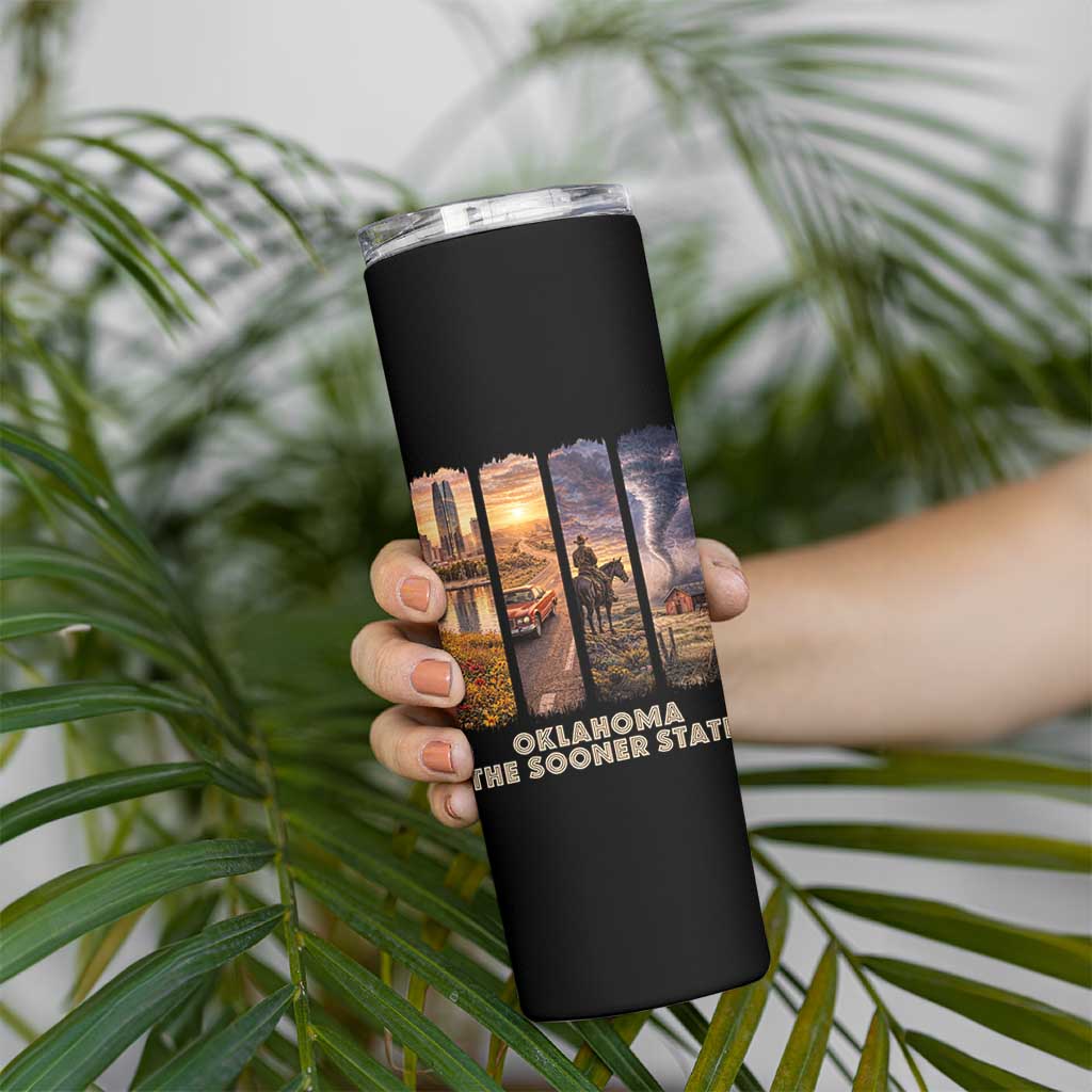 The Sooner State Pride Skinny Tumbler Gift for Oklahomans
