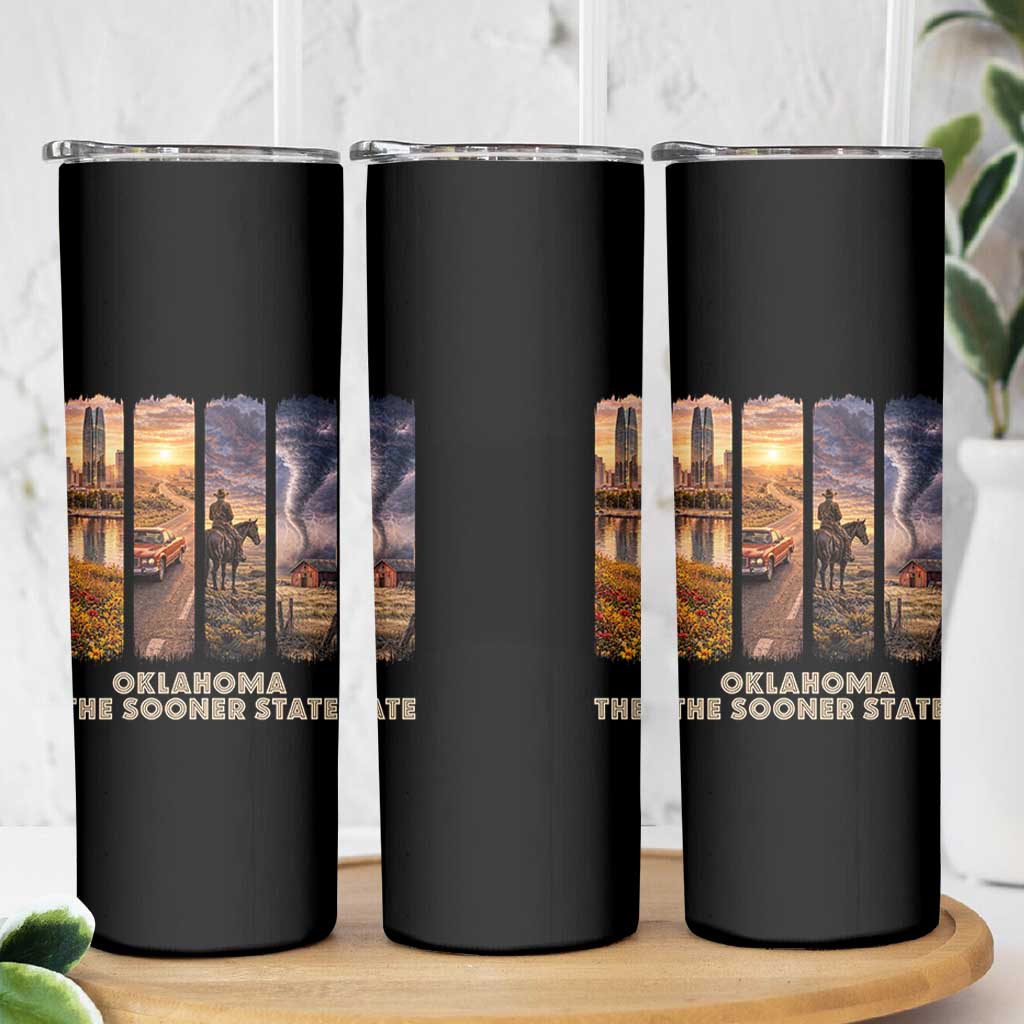 The Sooner State Pride Skinny Tumbler Gift for Oklahomans