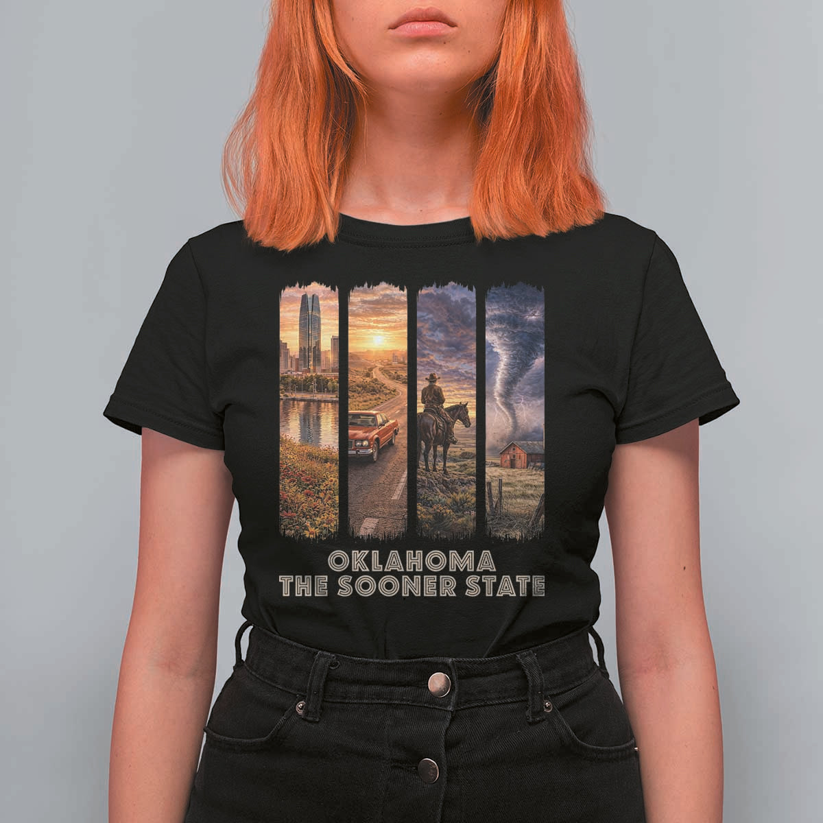 The Sooner State Pride T Shirt For Women Gift for Oklahomans
