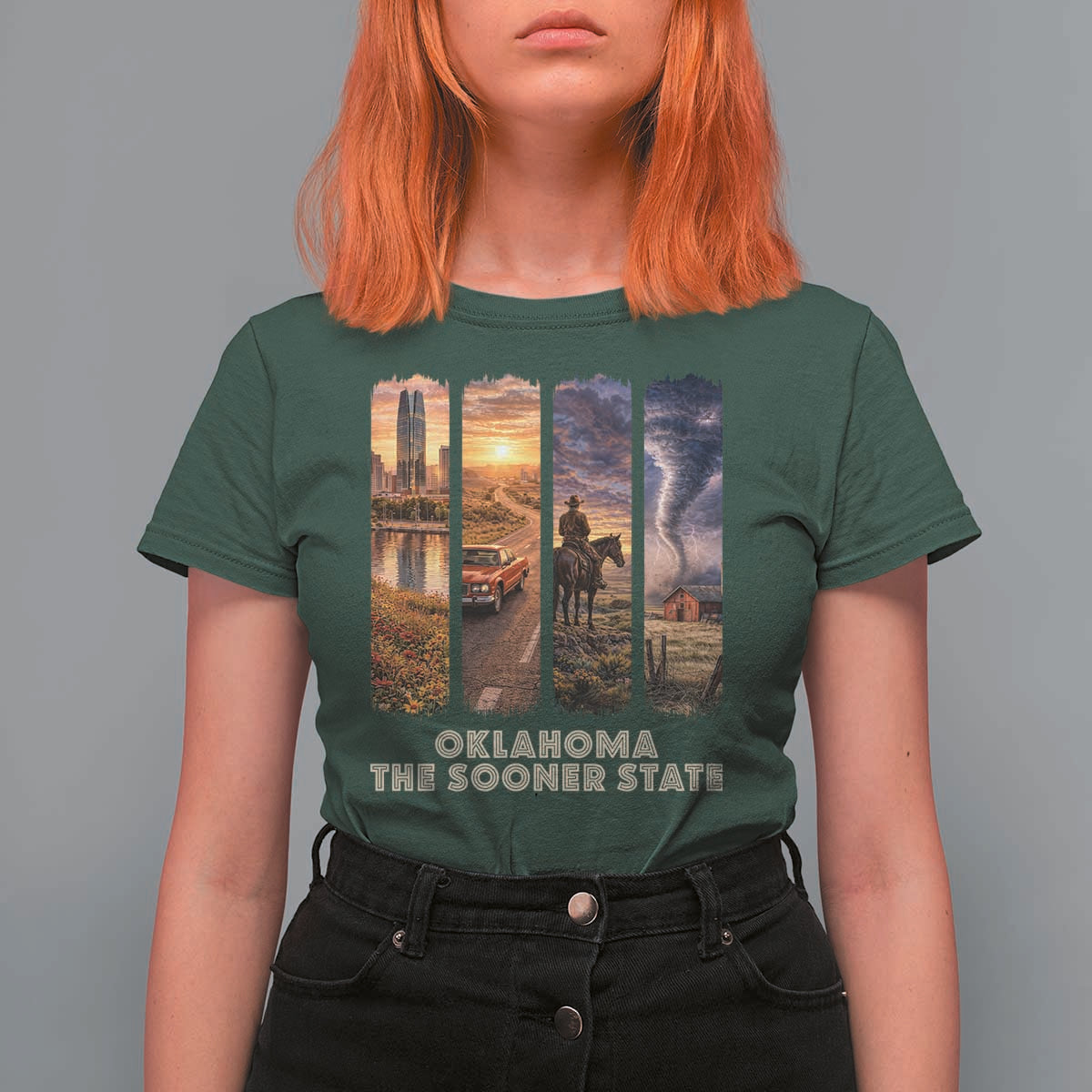 The Sooner State Pride T Shirt For Women Gift for Oklahomans