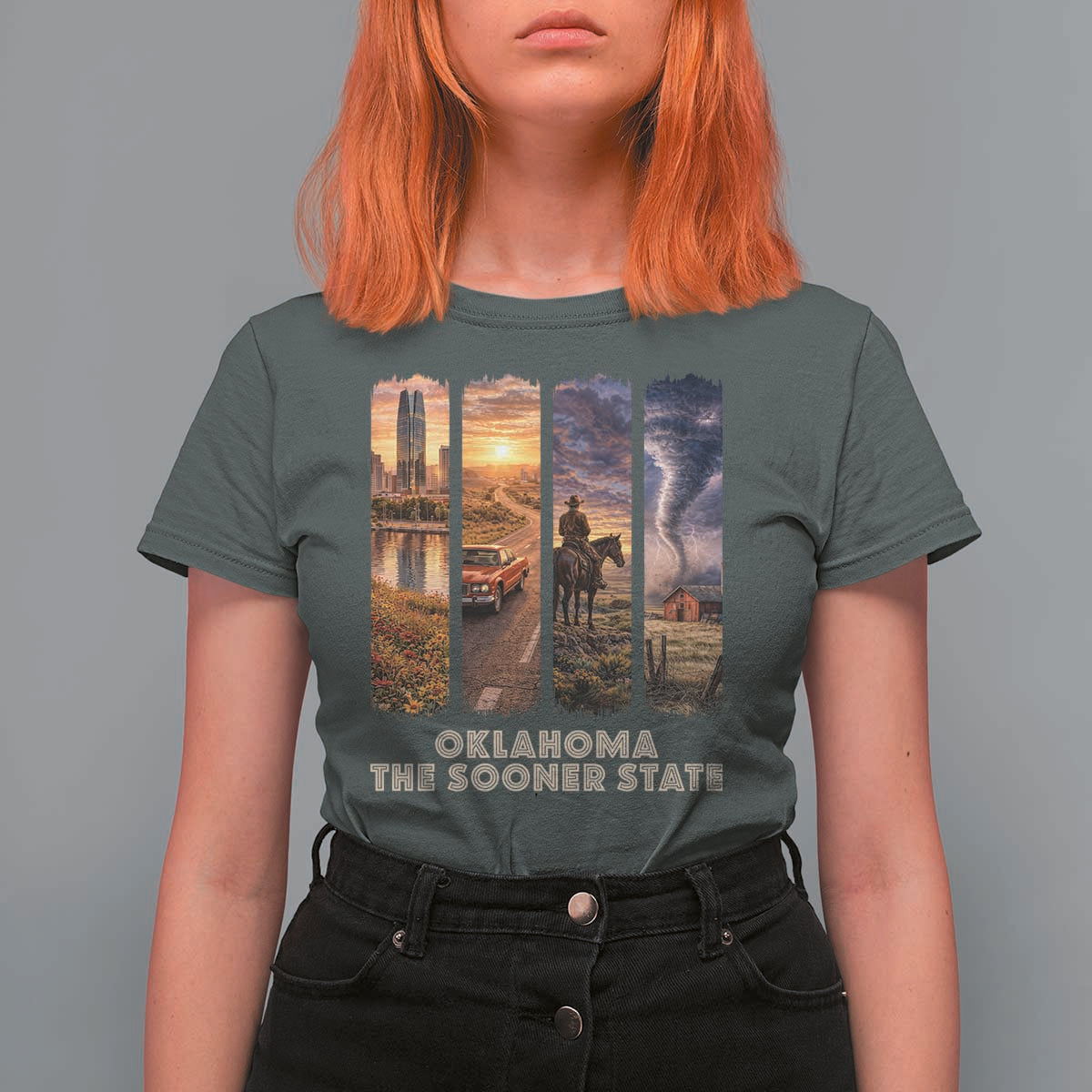 The Sooner State Pride T Shirt For Women Gift for Oklahomans