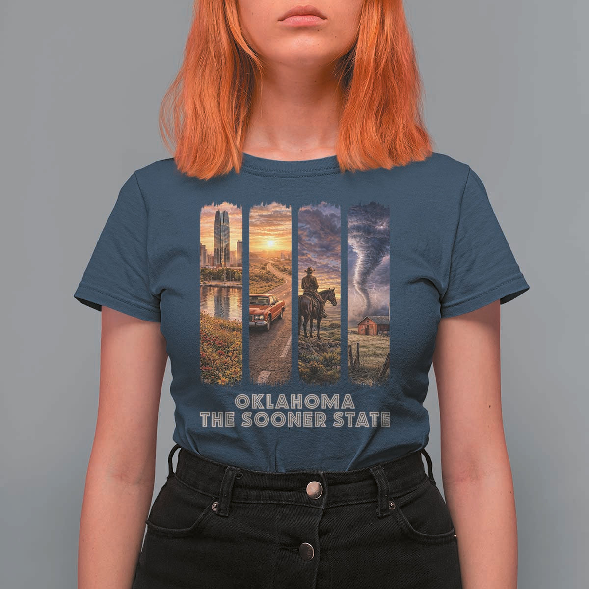 The Sooner State Pride T Shirt For Women Gift for Oklahomans