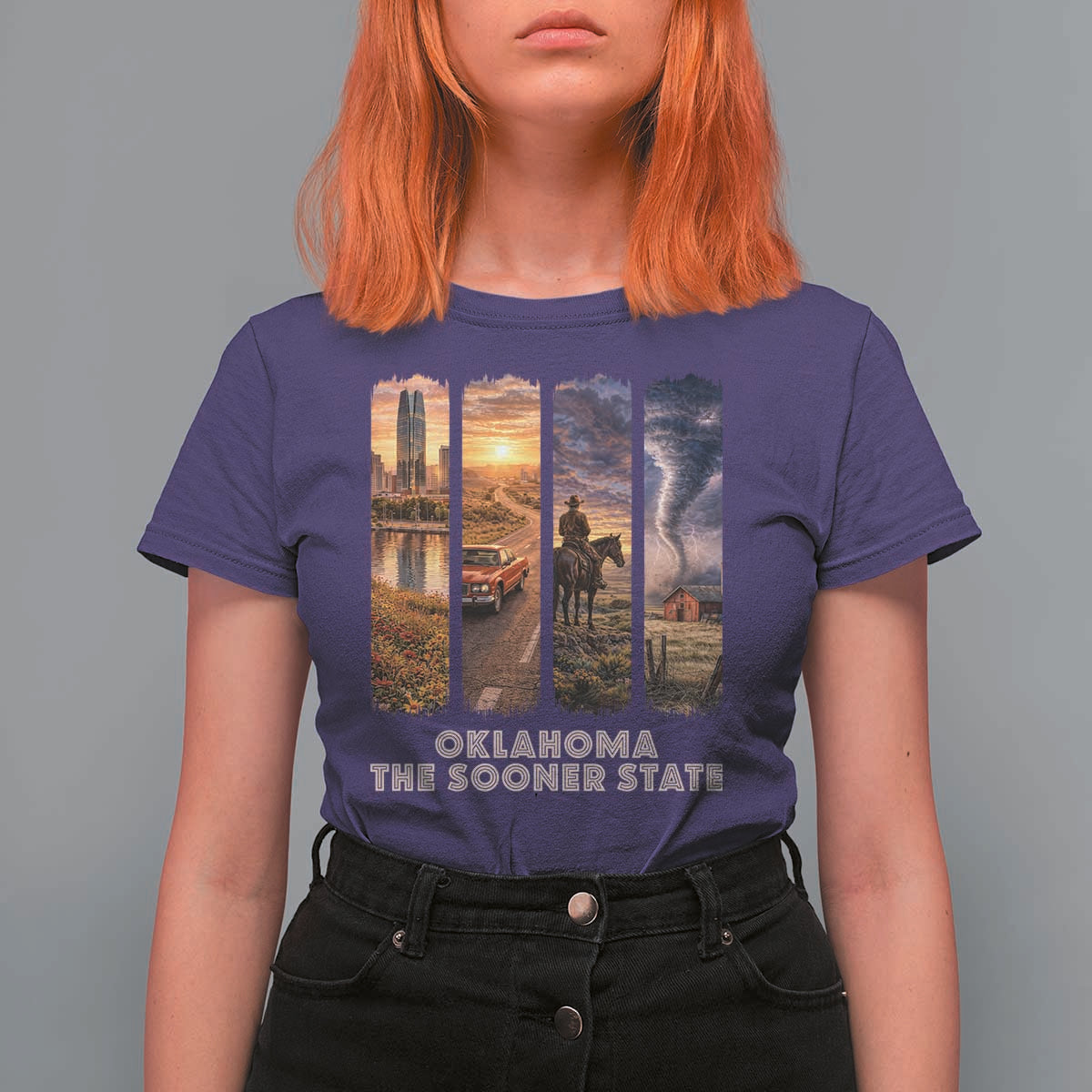 The Sooner State Pride T Shirt For Women Gift for Oklahomans