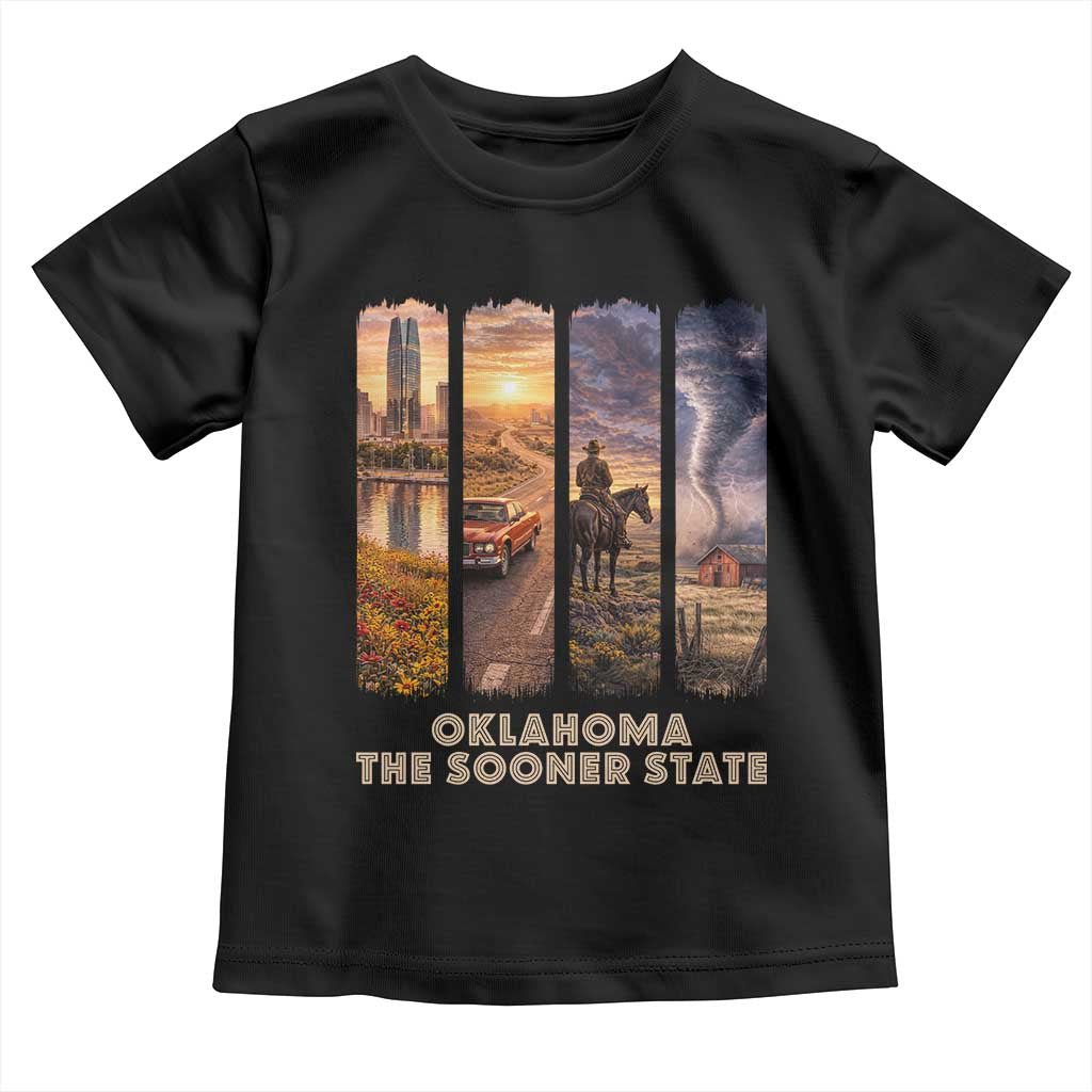 The Sooner State Pride Toddler T Shirt Gift for Oklahomans