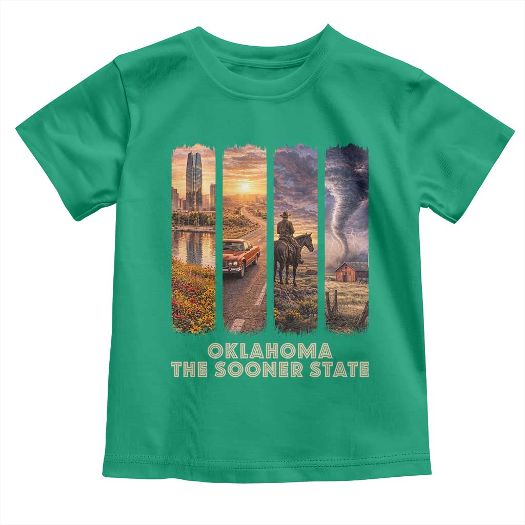 The Sooner State Pride Toddler T Shirt Gift for Oklahomans