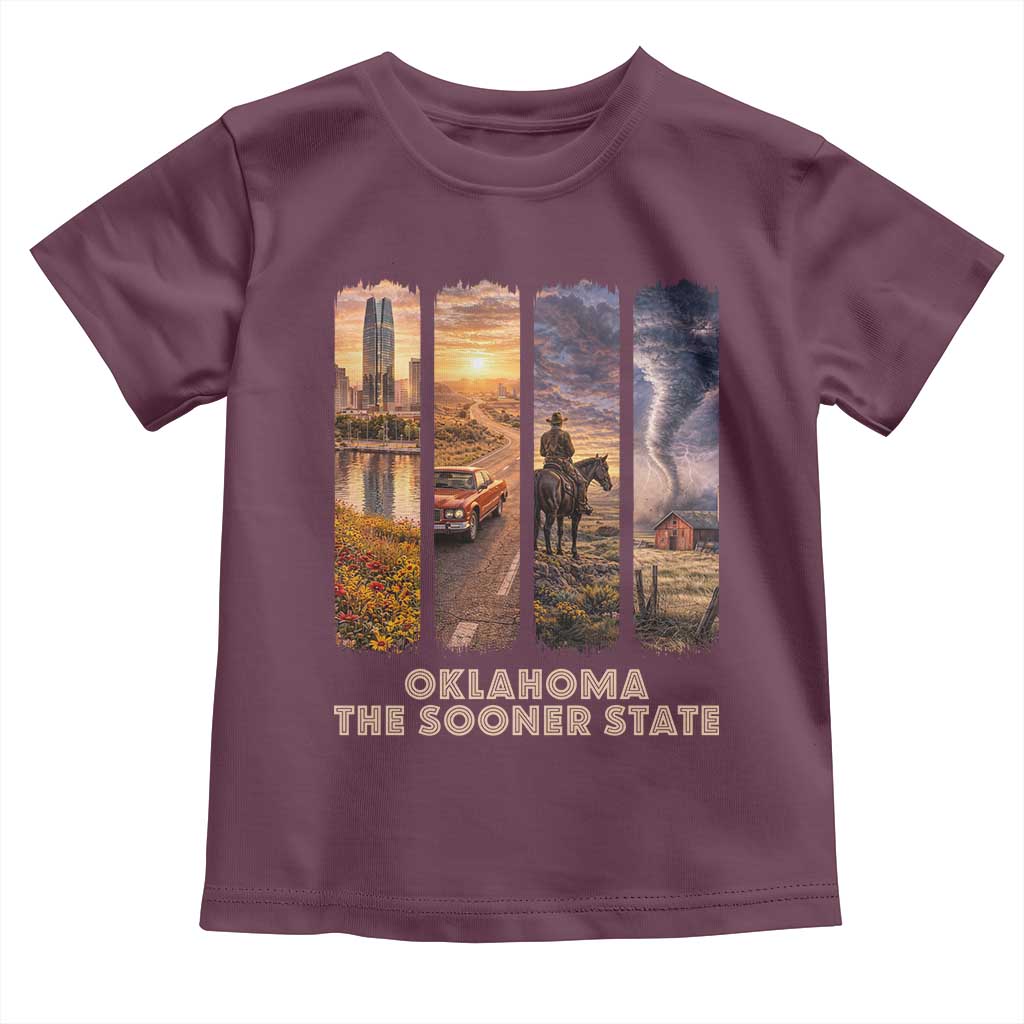 The Sooner State Pride Toddler T Shirt Gift for Oklahomans