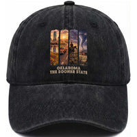The Sooner State Pride Washed Cotton Baseball Cap Gift for Oklahomans