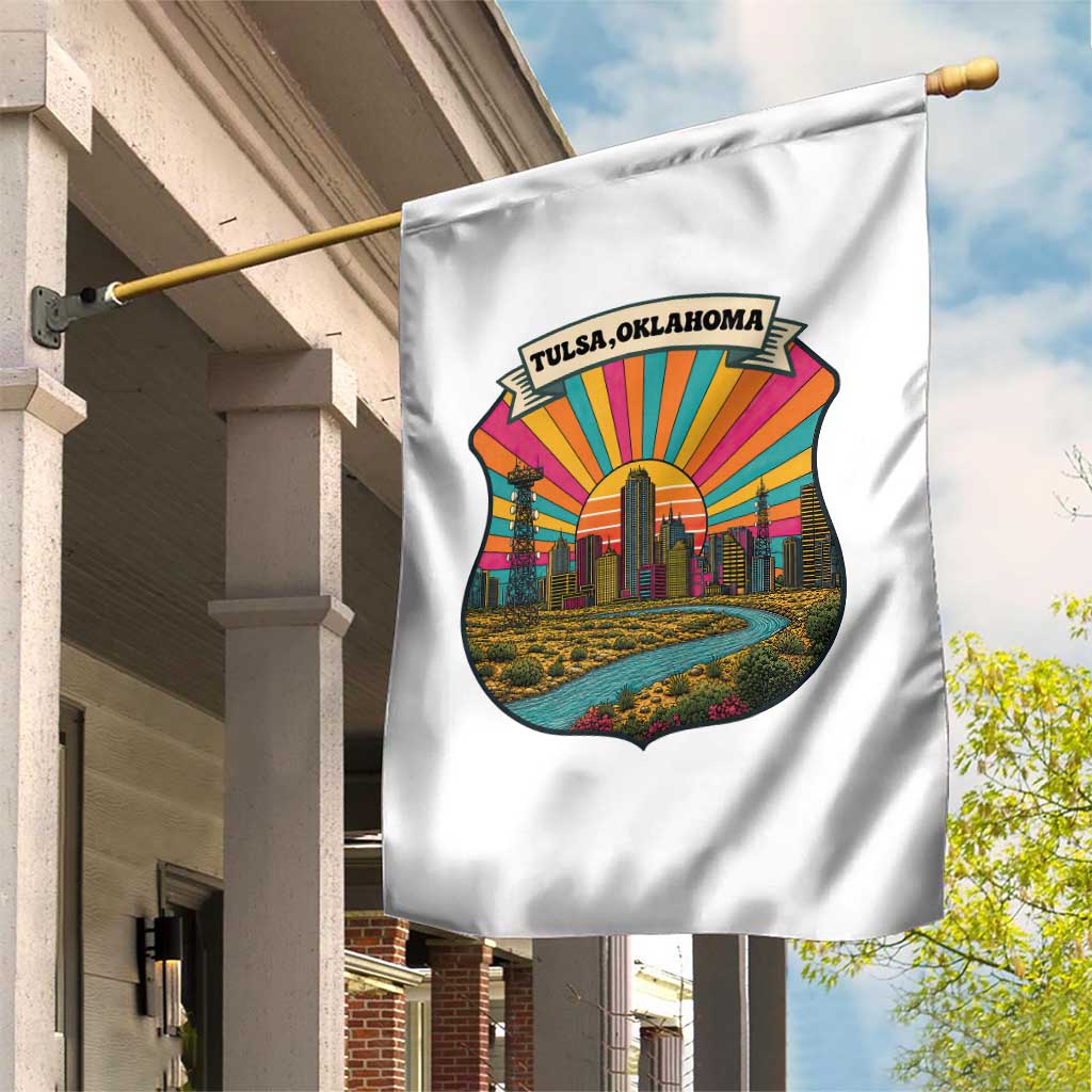 Route Highway 66 Tulsa Oklahoma Garden Flag Mother Road Travel Gift