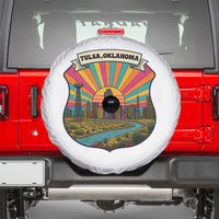 Route Highway 66 Tulsa Oklahoma Spare Tire Cover Mother Road Travel Gift