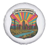 Route Highway 66 Tulsa Oklahoma Spare Tire Cover Mother Road Travel Gift