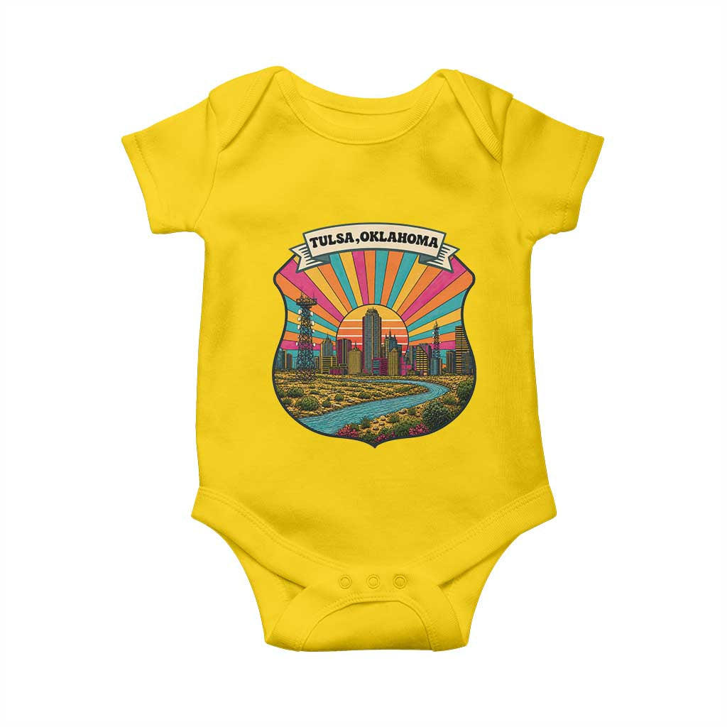 Route Highway 66 Tulsa Oklahoma Baby Onesie Mother Road Travel Gift
