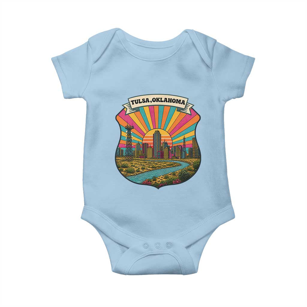Route Highway 66 Tulsa Oklahoma Baby Onesie Mother Road Travel Gift